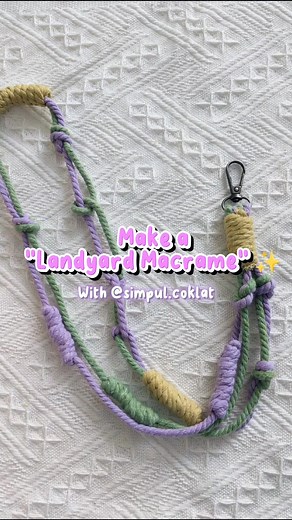 DIY Macrame Lanyard ID Card Tutorial