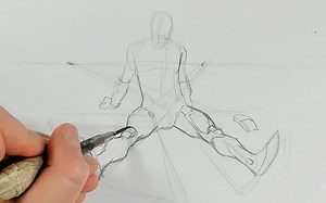 用几何体透视方法画素体-David Finch