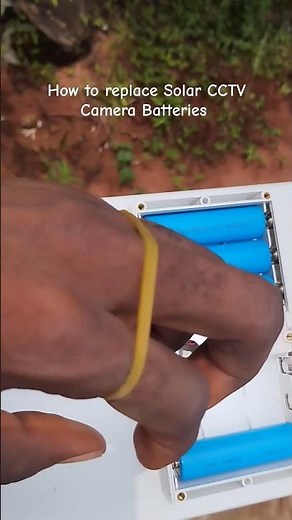 How to Replace Solar CCTV Camera Batteries.