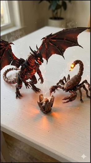 Mechanical Lava Dragon vs Magma