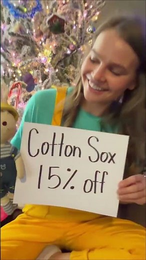 Black Friday savings just flew in! 🛬🎄 Cotton Sox is 15% off now through Dec 1st! Link in bio 💙