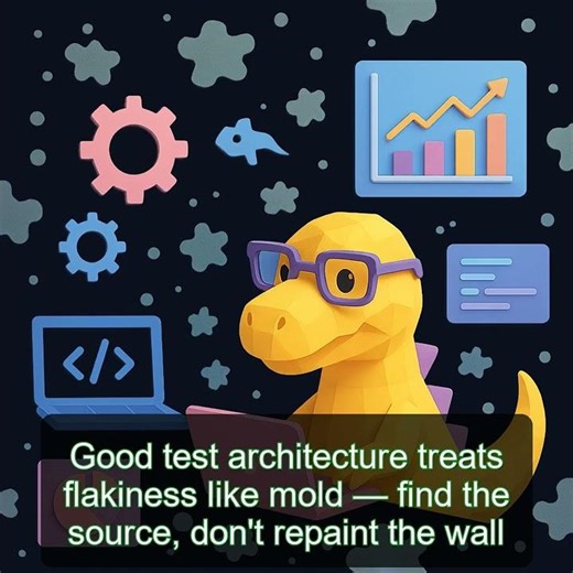 Good test architecture treats flakiness like mold