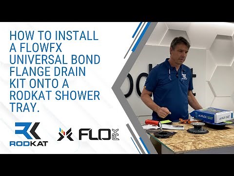 How to install a FloFx Universal Drain onto a foam shower tray.
