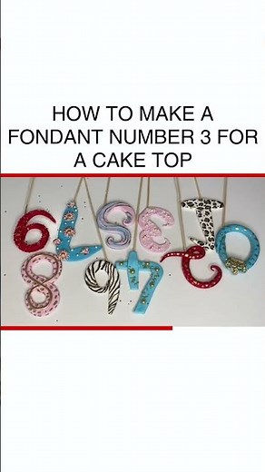 Master Fondant Art: Create Perfect Number 3 Cake Topper! #Fondant #CakeDecorating
