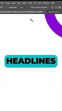 Create Attractive Headlines in Photoshop.
