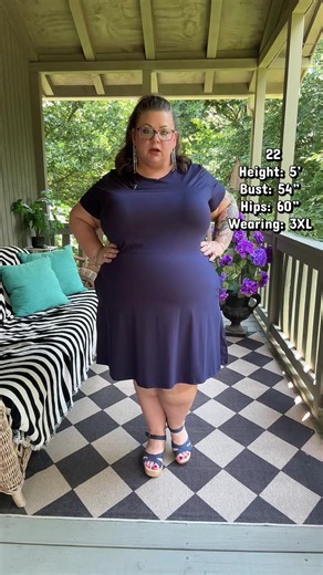 A T-shirt dress and a pair of wedges or a summer classic. #plussizefashion #outfitinspo #summeroutfits
