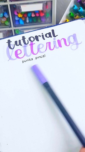 377K views · 19K reactions | Aprende a hacer lettering con plumones punta pincel ✨ | Hector Notes | Facebook