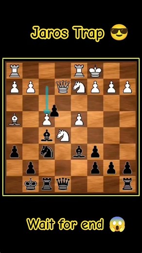 Jaros TRAP 😎 chess Trap !! Chess learnig Trap ✅ #chess #trap #shorts #shortsfeed #chessgame