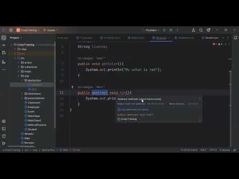 Session 30 - Abstract Class in Java part 2 - Coding