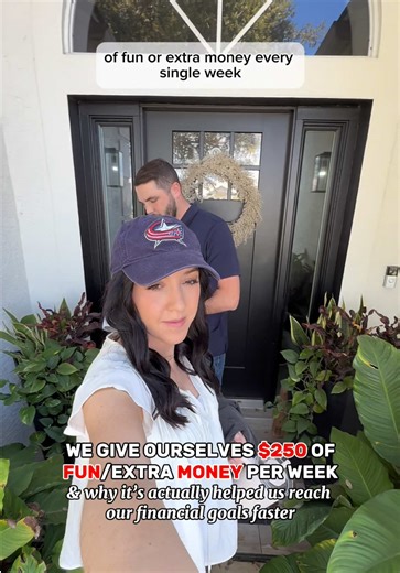 We give ourselves $250 of fun/ extra money every single week & why it’s actually helped us reach our financial goals faster! 💸🙌🏼😎 when we first started getting serious about our financial goals, we tried to put all our extra money to debt, savings, or retirement, but quickly found out we would easily get burnt out and then would want to go spend unplanned money. By finding the balance between having fun and also putting money towards our financial goals, we have created a long term sustainab