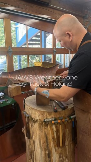 Just when you thought it was safe to look up… A stunning replica of the iconic Jaws weathervane, crafted by the expert hands at Tuck & Holand, is making waves at the Carnegie! In honor of the 50th anniversaries of Jaws and the Vineyard Preservation Trust, this masterpiece will be on display for select dates. Stay tuned for all the thrilling details! @tuckandholand #Jaws50 #VineyardPreservationTrust #MVCarnegie #MarthasVineyard #JawsMovie #HistoricPreservation #TuckAndHoland #MovieHistory #Iconic