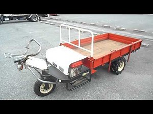 山口農機製作所 ウインブルヤマグチ 3輪 三輪 動力 運搬車 500kg 0.5t オートボディー トップカー テーラー テイラー ガソリン エンジン YC-95A 動作確認動画