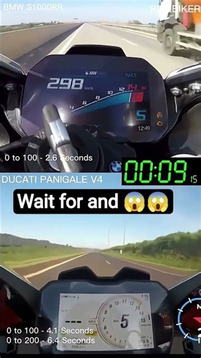 bmw s1000rr vs ducati panigale v4😱#shorts #shortsfeed #shortsviral #bmws1000rr #automobile #zx10r