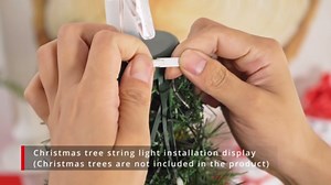 7Ft Ring Christmas Tree Lights, 400 LEDs Color Changing DIY Animated Christmas Tree Decor Lights with Smart App & Remote Control, Music Sync, Timer, Xmas Tree Light Show for Home Festival