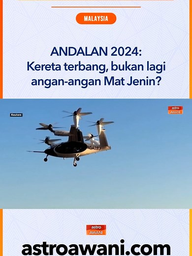 Malaysia mungkin sedikit lambat namun dunia bakal menyaksikan kehadiran ‘kereta terbang’, tidak mustahil pada tahun depan. #AWANInews