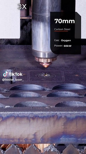 60000W Laser Cutting Carbon Steel with Precision