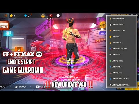 FF EMOTE SCRIPT ‼️NEW UPDATE V40‼️OB50 ALL EMOTES - GAME GUARDIAN