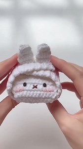 Crochet miffy airpod case🐰 #crochetinspiration #crochetideas #crochetairpodscase #crochetlover #crochet #crochetgifts #miffy #crochetmiffy #bunny #crochetbunny #airpodcases #airpodscase #pouch #airpods #white | Knotboo