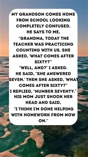 GRANDMA HELPED WITH HOMEWORK… 😂#funny #jokes #humor