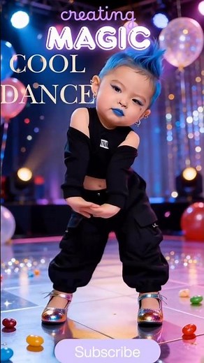 AI Baby Dancing |AI dance video | Sensory dance🕺🔥 #Shorts #Jellybeans#kidssongs #ai