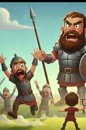 David and Goliath | Bible Story for Kids (3D Animated Cartoon) | Royaume Tales