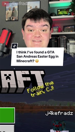 GTA Reference in Minecraft 😳 #GTASanAndreas #Minecraft #EasterEgg #MinecraftBedrock #MinecraftJava