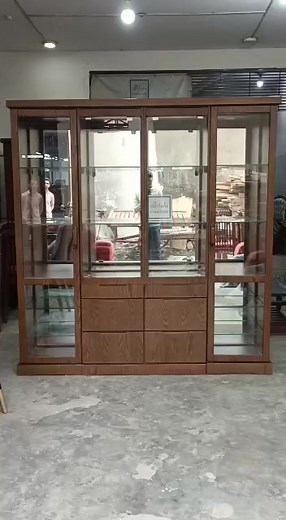 6.3K views · 26 reactions | New Model Showcase design Price- 50,000/- tk Materials- Canadian oak veneer size: height- 6 feet width- 6 Feet depth- 16 inch | Bitobi Furniture | Facebook