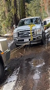 A Tesla Cybertruck that got stuck in the snow was filmed being pulled out of its slippery predicament by a Ford pickup. The truck, which had a Christmas tree strapped to its roof, reportedly slid off the Corral Hollow trail in Bear Valley, California. The much-hyped EV pickup truck has received a massive amount of criticism, as many believe Tesla CEO Elon Musk over-promised and under-delivered on its price and specifications. Instagram user @mchambers_22, who posted the video, told NowThis, 'Tes