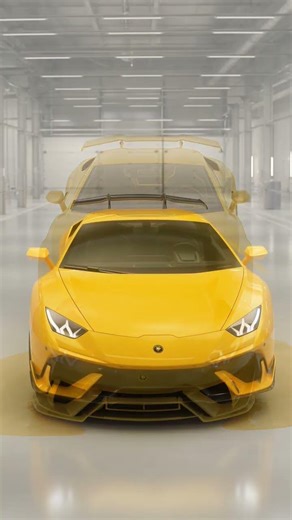 “From blueprint to reality: watch a signature yellow Lamborghini take shape — sketches turn.