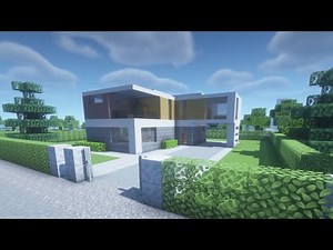 🏡 Modern Minecraft House Tutorial (Block by Block, with Interior)