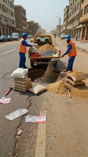 Pothole to Perfect Smooth Road 🚧✨