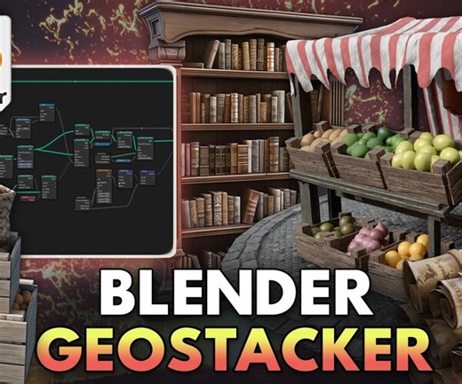 ArtStation - Blender 4 Geo Stacker | Resources