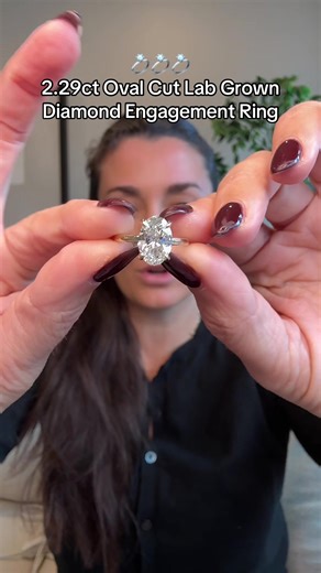 Stunning 2.29 Carat Oval Solitaire Engagement Ring