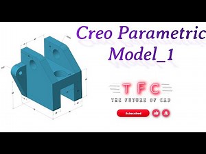 Beginner Basics of Creo Parametric 3D Modeling | Step-by-Step Tutorial #Creo#creoparametric #3dmodel