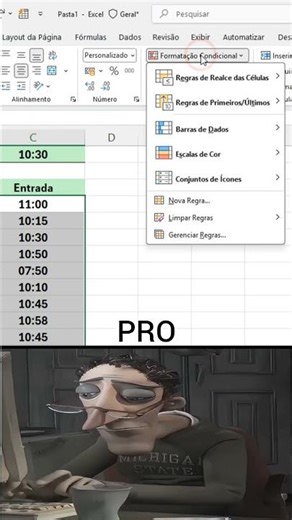 O método para identificar horários em atraso com cores automáticas no Excel