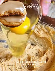 Maple Cookies with Maple Icing Ingredients: For the Cookies: ½ cup butter, softened (1 stick) 1 cup brown sugar ¼ cup maple syrup 1 large egg 1 teaspoon vanilla extract 2 ½ cups all-purpose flour 1 teaspoon baking soda ¼ teaspoon ground cinnamon For the Maple Glaze: 1 ½ cups powdered sugar 3 tablespoons maple syrup 1–2 tablespoons milk (as needed for consistency) Roasted chopped pecans or crumbled cooked turkey bacon (optional garnish) Directions: Preheat Oven: Preheat your oven to 350°F (175°C)