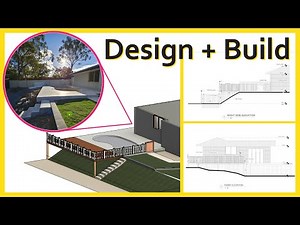 Landscape design in Revit (Deck, Topography, and hardscape)