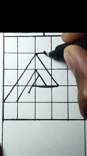 how to make triangle illusion #viral #drawing