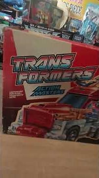 TRANSFORMERS G1 LE CHEF DES ACTION MASTERS OPTIMUS PRIME ET SA BASE.
