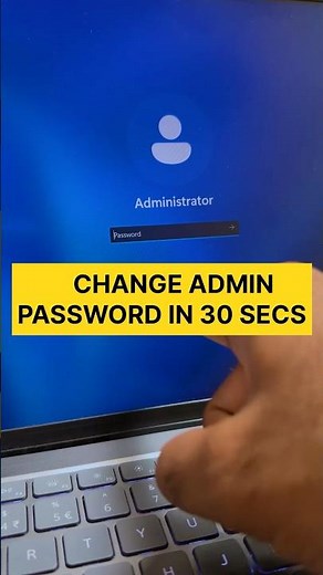 How To Change Administrator Password On Windows PC, before it’s too late! #pctipsandtricks #shorts