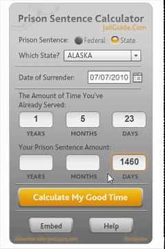 How To Calculate State Prison Sentence with Jail Guide Prison Sentence Calculator
