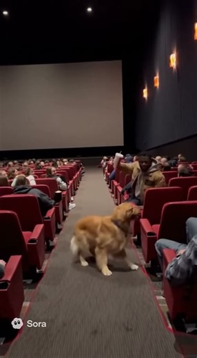 DOG IN THE CINEMA #dog #goldenretriever #comedy #viral