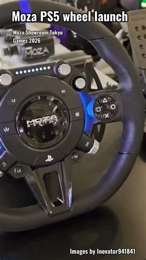 Moza Ps5 wheel Launch at Tokyo games 2026
