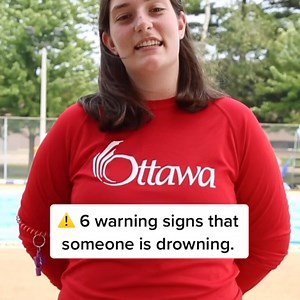 ⚠️Spending time in or around the water this weekend? Always actively supervise children. City of Ottawa lifeguard shares 6 warning signs that someone is drowning ⤵️ | Canadian Red Cross