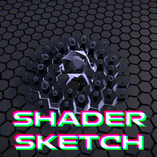 Hexgrid Icosahedron Raymarch Shader Sketch, Michael Song