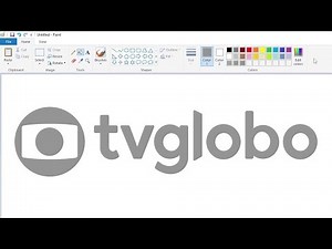 How to draw the TV Globo logo using MS Paint | How to draw on your computer