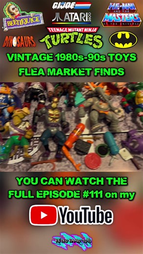 Vintage Toys Flea Market Haul! #fleamarket #tmnt #beetlejuice #actionfigures #toys