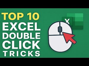 Top 10 Double Click Mouse Tricks in Excel | Excel Double Click Secrets | 10 Hidden Mouse Tricks