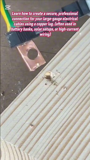 How to Crimp Heavy Copper Cable Lugs for High Current Wires #diy #tips #tricks #lifehacks #how #hack