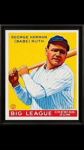 The $4.2 Million Card: 1933 Goudey Babe Ruth ⚾️